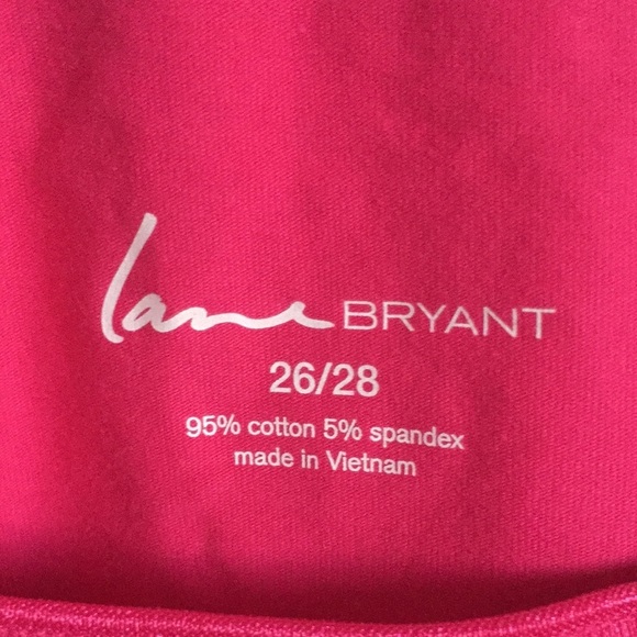 🌺4/$30 (BUNDLE)  NWT LANE BRYANT PINK SIZE 26-28 - Picture 2 of 5
